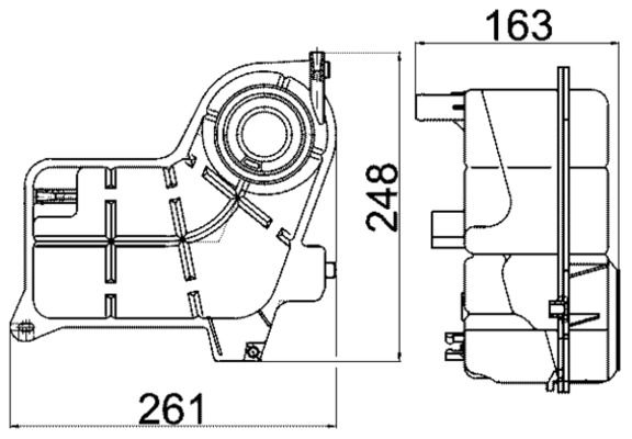 MAHLE Ausgleichsbehälter Kühlmittel CRT 24 000S KFZ 6772693