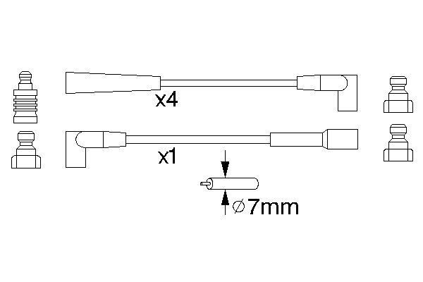 BOSCH Zündleitungssatz (0 986 356 886)