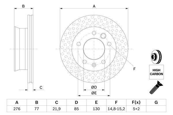 BOSCH Bremsscheibe (0 986 478 849)