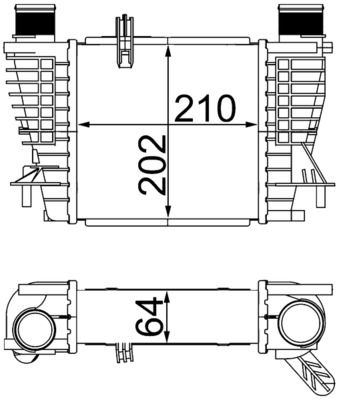 MAHLE Ladeluftkühler (CI 264 000S)