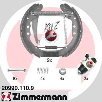 ZIMMERMANN Bremsbackensatz (20990.110.9)