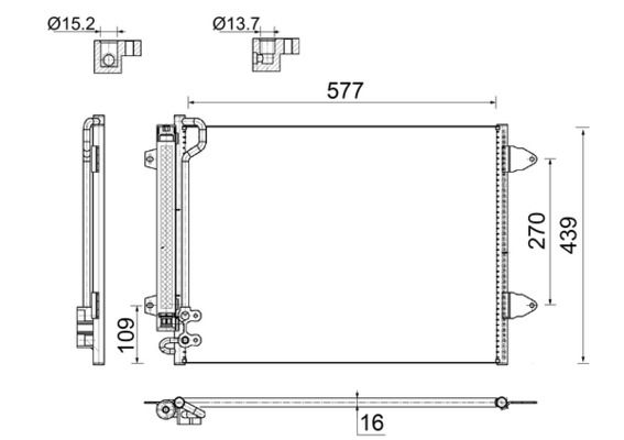 MAHLE Kondensator, Klimaanlage (AC 666 000S)