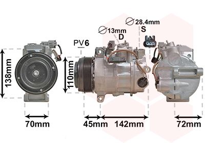 VAN WEZEL Kompressor, Klimaanlage (3000K697)