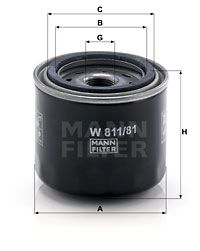 MANN-FILTER Ölfilter (W 811/81)