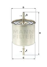 MANN-FILTER Kraftstofffilter (WK 8046)