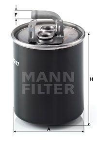 MANN-FILTER Kraftstofffilter (WK 842/17)