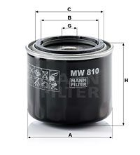 MANN-FILTER Ölfilter (MW 810)