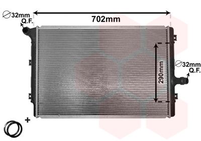 VAN WEZEL Kühler, Motorkühlung (58002208) Thumbnail