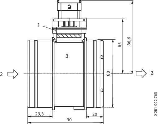 BOSCH Luftmassenmesser (0 281 002 764)