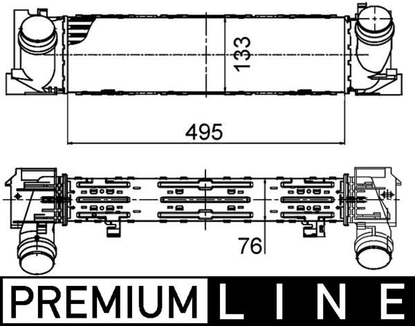 MAHLE Ladeluftkühler (CI 393 000P)