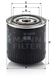 MANN-FILTER Ölfilter (W 920/6)