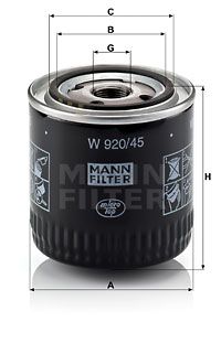 MANN-FILTER Ölfilter (W 920/45)