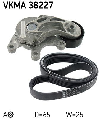 SKF Keilrippenriemensatz (VKMA 38227)