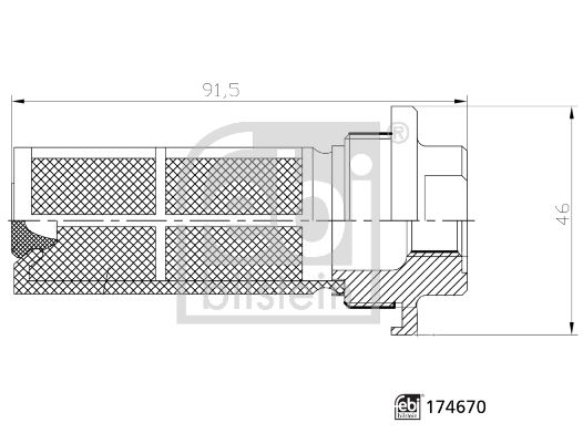 FEBI BILSTEIN Kraftstofffilter (174670) Thumbnail