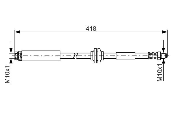 BOSCH Bremsschlauch (1 987 481 058)