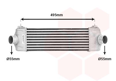 VAN WEZEL Ladeluftkühler (18004406)