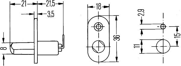 HELLA Schalter, Türkontakt (6ZF 005 388-001)