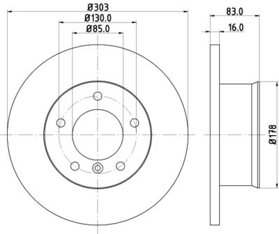 HELLA Bremsscheibe (8DD 355 100-391)