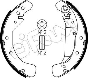 CIFAM Bremsbackensatz (153-311)