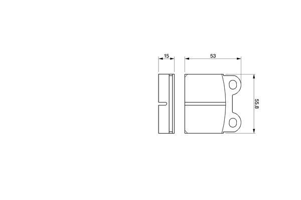 BOSCH Bremsbelagsatz, Scheibenbremse (0 986 460 101)