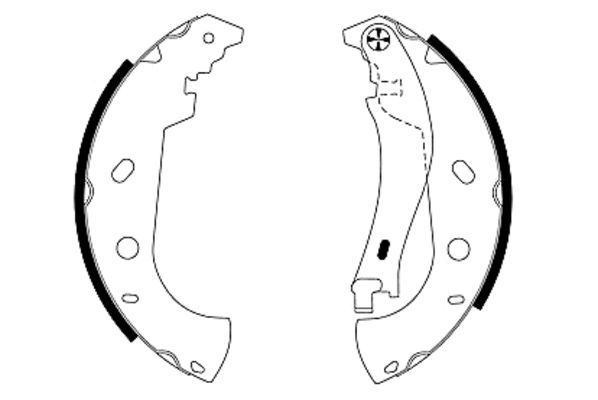 TEXTAR Bremsbackensatz (91053100)