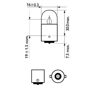 PHILIPS Glühlampe, Blinkleuchte (12821CP)