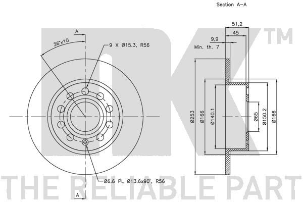 NK Bremsscheibe (314789)