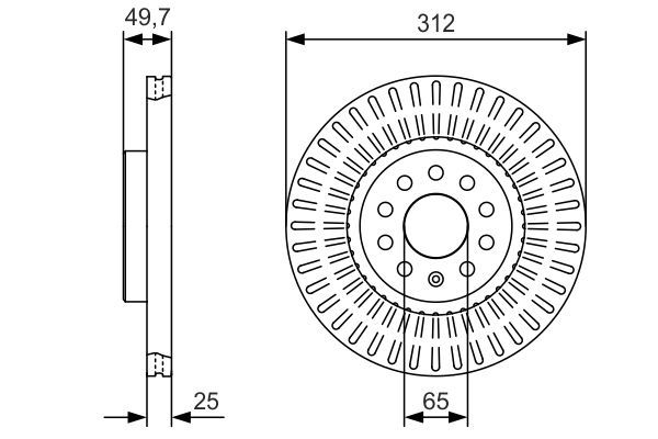 BOSCH Bremsscheibe (0 986 479 C29)