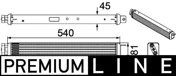 MAHLE Ölkühler, Motoröl (CLC 52 000P)