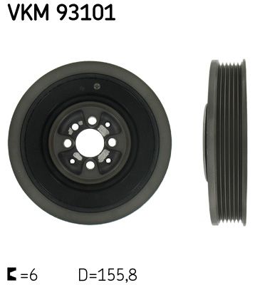 SKF Riemenscheibe, Kurbelwelle (VKM 93101)