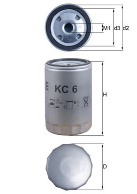 KNECHT Kraftstofffilter (KC 6)