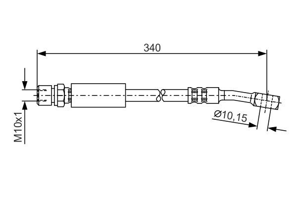 BOSCH Bremsschlauch (1 987 476 691)