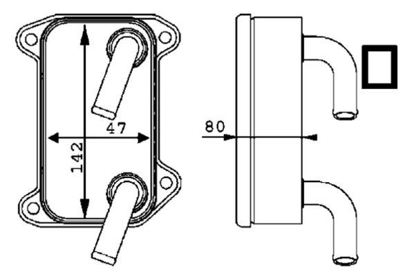 MAHLE Ölkühler, Motoröl (CLC 40 000P)