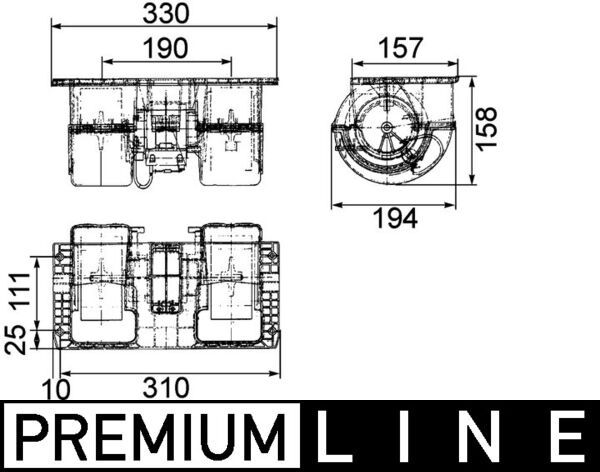 MAHLE Innenraumgebläse (AB 67 000P)