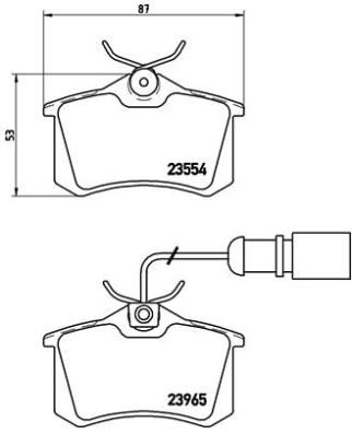 BREMBO Bremsbelagsatz, Scheibenbremse (P 85 058)