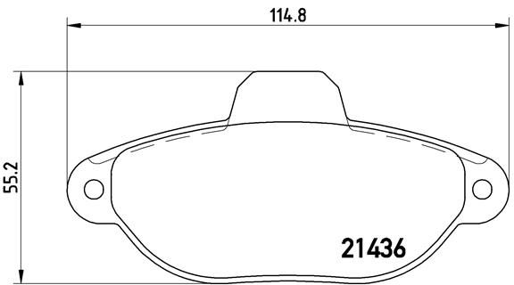 BREMBO Bremsbelagsatz, Scheibenbremse (P 23 160)