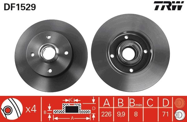 TRW Bremsscheibe (DF1529)