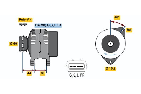 BOSCH Generator (0 986 045 581)