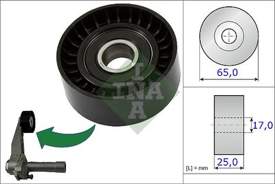 INA Spannrolle, Keilrippenriemen (531 0866 10)