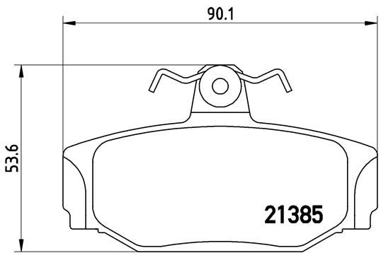 BREMBO Bremsbelagsatz, Scheibenbremse (P 86 009)