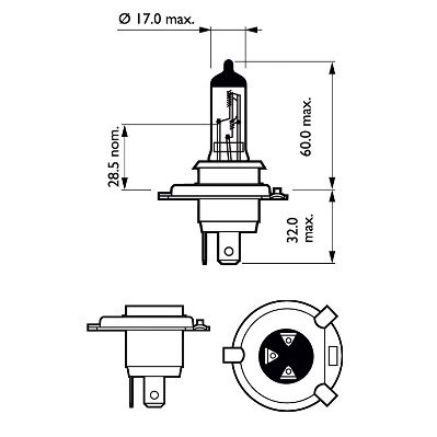 PHILIPS Glühlampe, Fernscheinwerfer (12342PRB1)