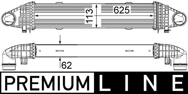 MAHLE Ladeluftkühler (CI 328 000P)