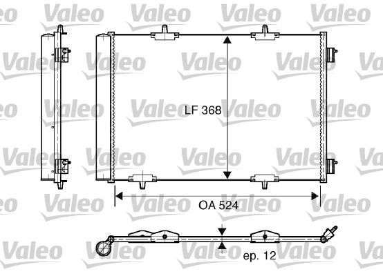 VALEO Kondensator, Klimaanlage (818015)