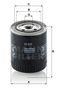 MANN-FILTER Ölfilter (W 930)