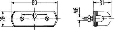 HELLA Kennzeichenleuchte (2KA 001 389-101)