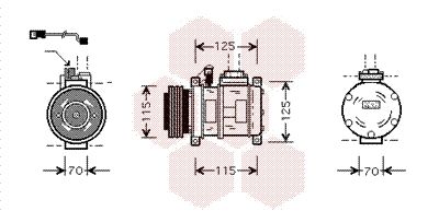 VAN WEZEL Kompressor, Klimaanlage (0600K066)