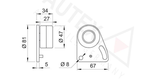 AUTEX Spannrolle, Zahnriemen (641785)