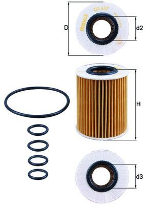 KNECHT Ölfilter (OX 437D)