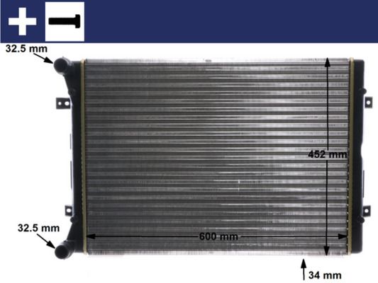 MAHLE Kühler, Motorkühlung (CR 2032 000S)