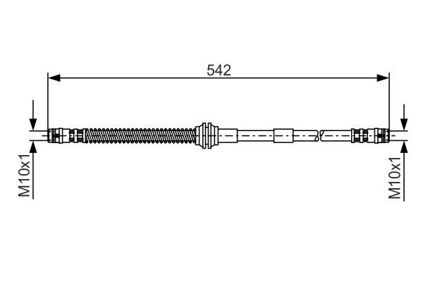 BOSCH Bremsschlauch (1 987 481 371)